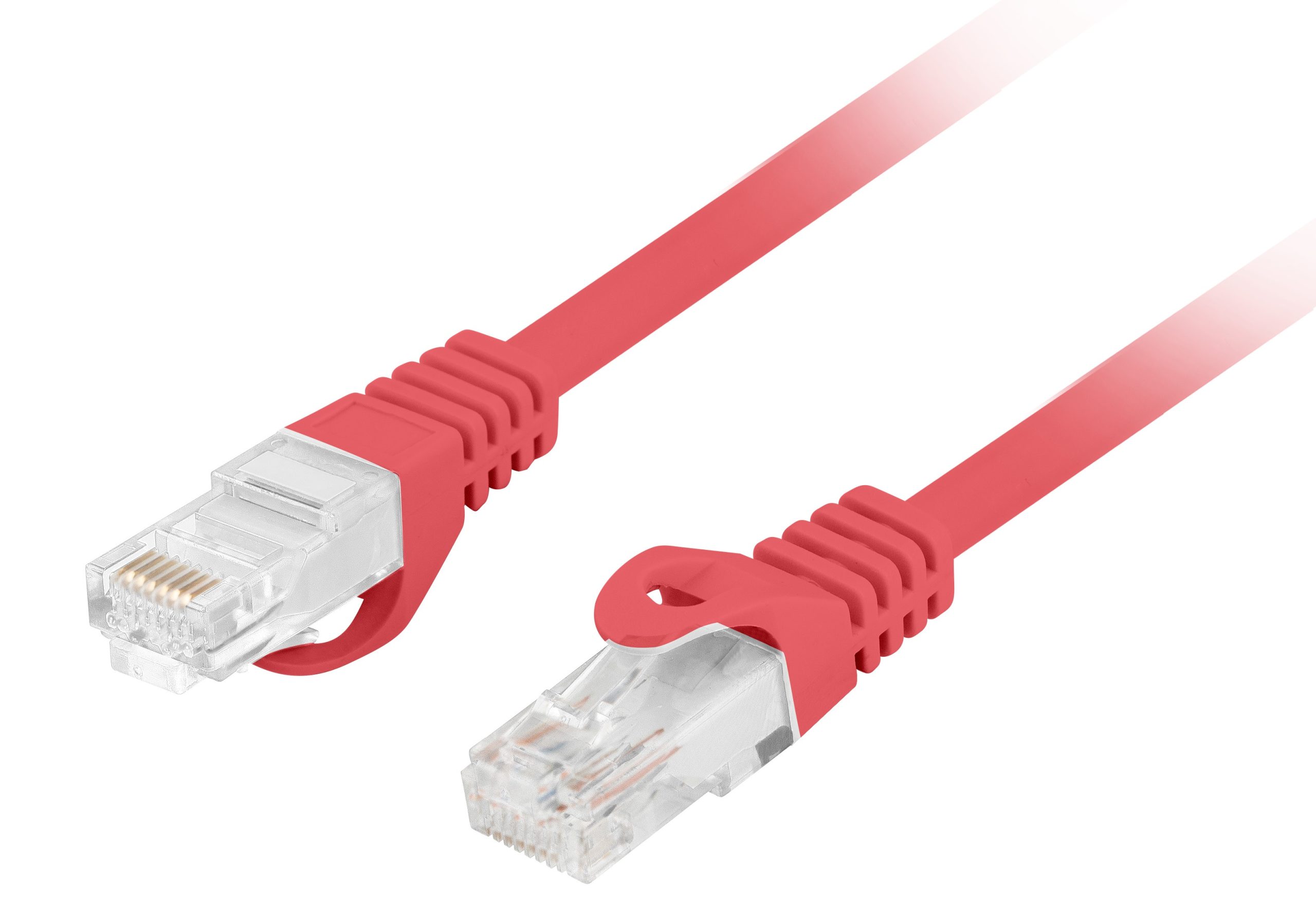 1_1750838994 Lanberg Patch Cable CAT.6 UTP CU LSZH 0.25m Red PCU6-10CU-0025-R - Image 1