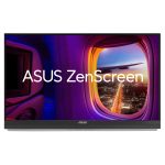 ASUS Monitor Portable ZenScreen 27'' 2K IPS with Desk Clamp/Kickstand Subwoofer USB-C/HDMI MB27ACF