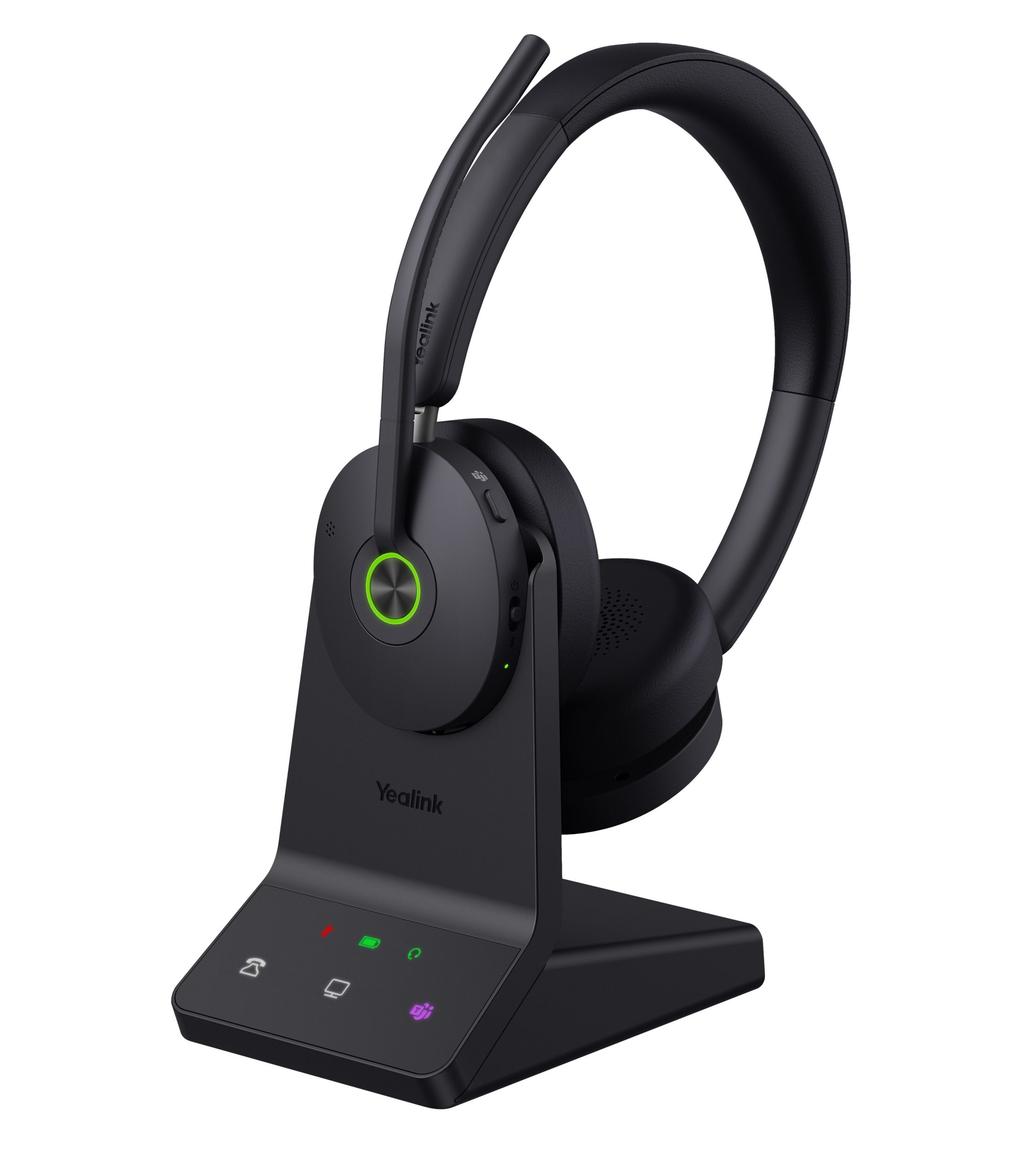 1_1753856128 Yealink Headset Wireless Dual-Mode DECT/Bluetooth 4-Mic NC with ANC & Basestation WH68 Teams - Image 1