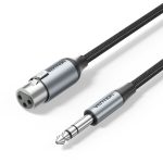 Vention AUDIO 6.3mm to XLR M-F Cable Braided-Metal 1.0m BKGHF