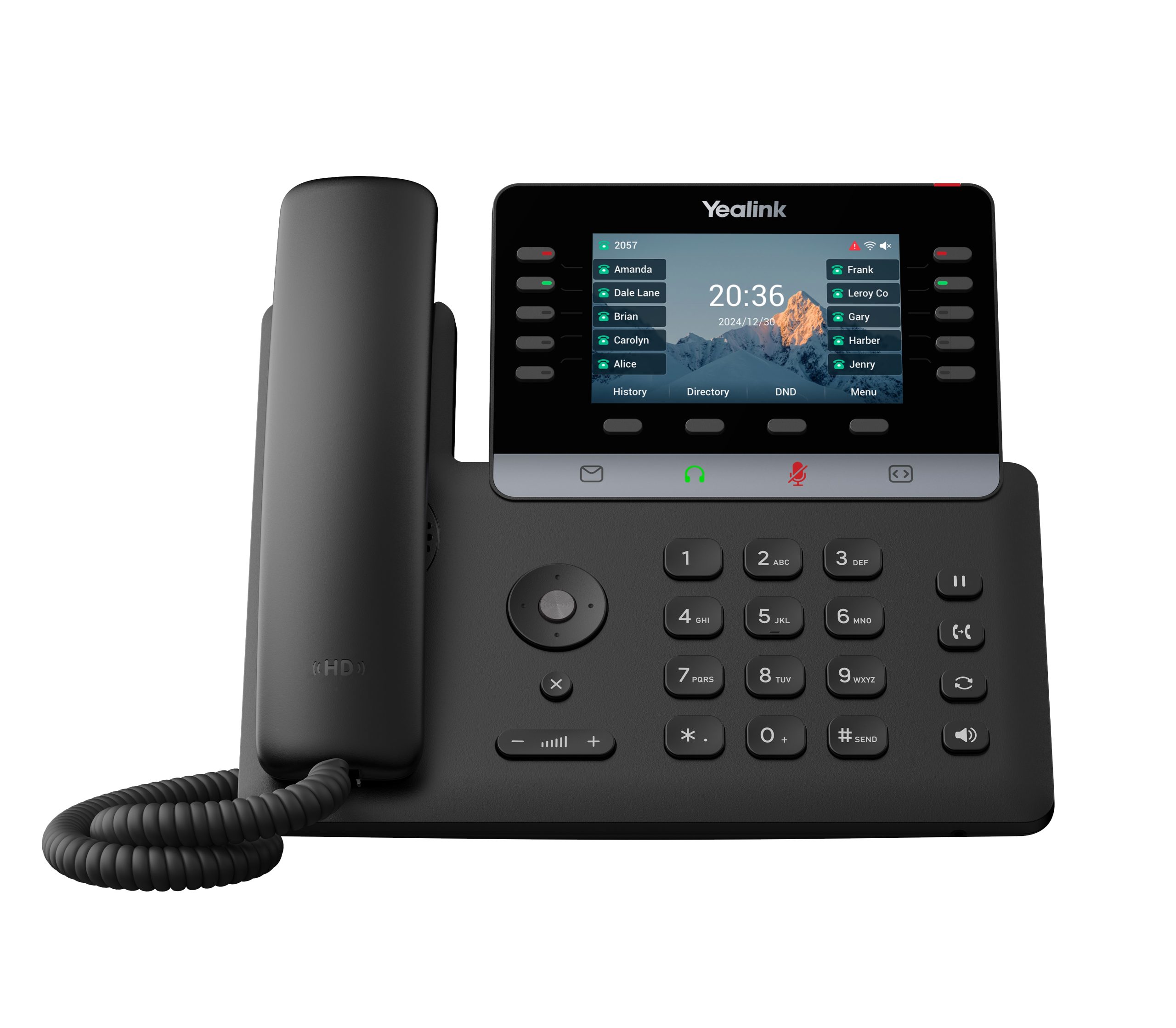 1_1759483341 Yealink IP Phone Desktop PoE 4.3'' Gigabit, USB, Expansion, Color Screen SIP-T74U - Image 1