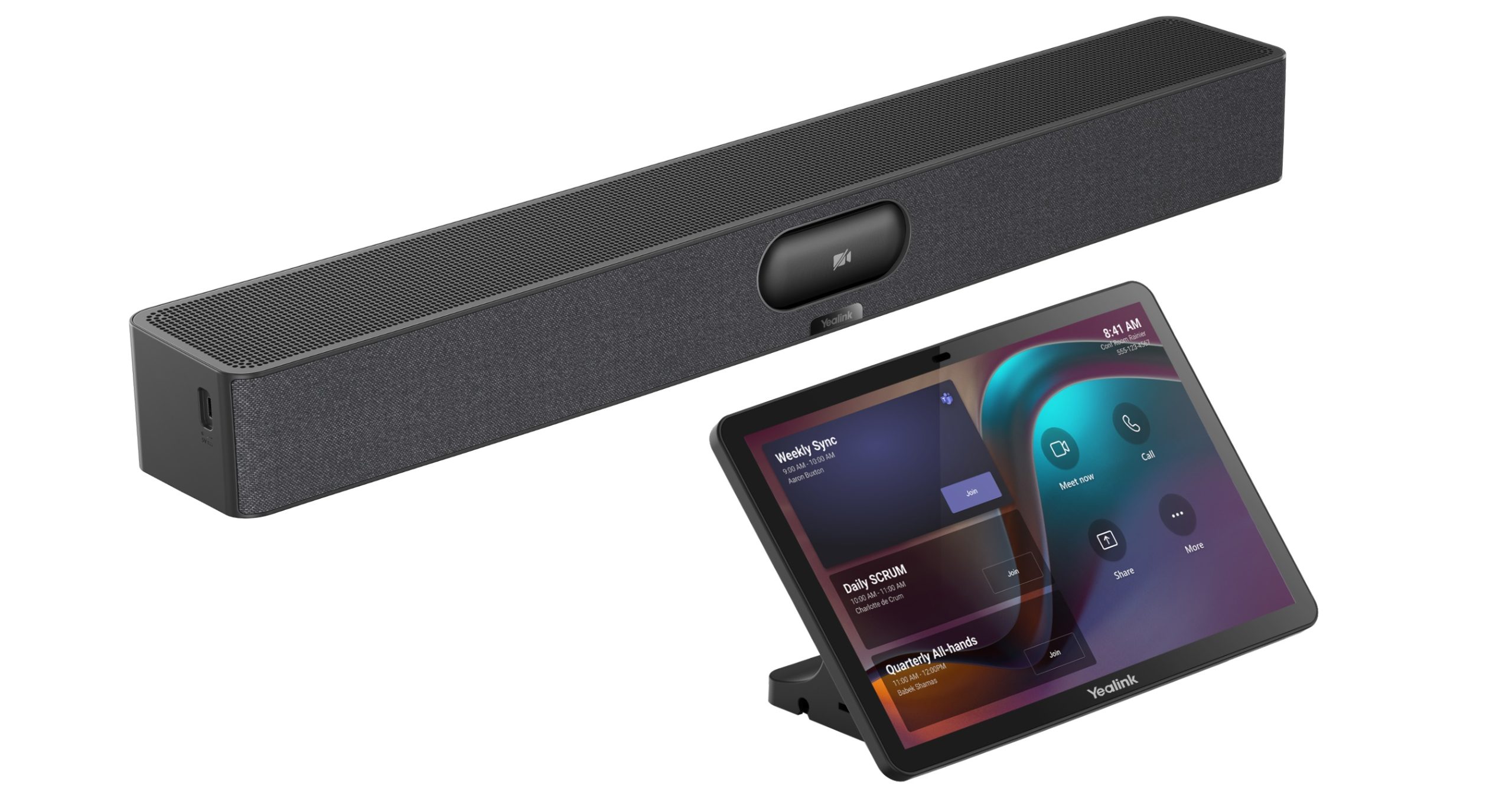 1_1764052321 Yealink Teams Room System Android with BYOD & Screen Sharing Support & Touch Console MeetingBar A25-031 - Image 1