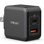 MINIX GaN Wall Charger Multi Adaptor 33W 1xUSB-C 1xUSB-A P1 Mini