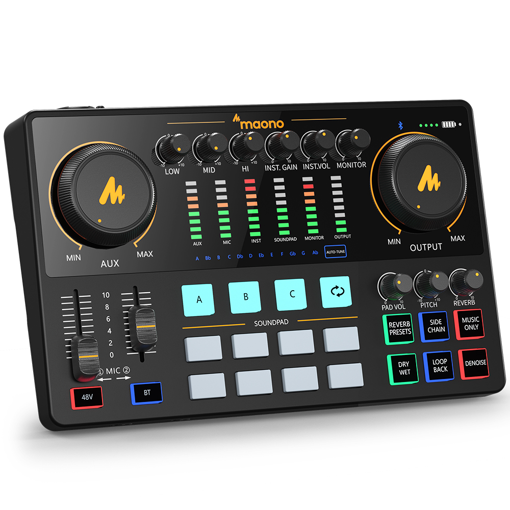 1__1__1711100765 Maono AME2 Advanced Streaming Audio Mixer Console - Image 1
