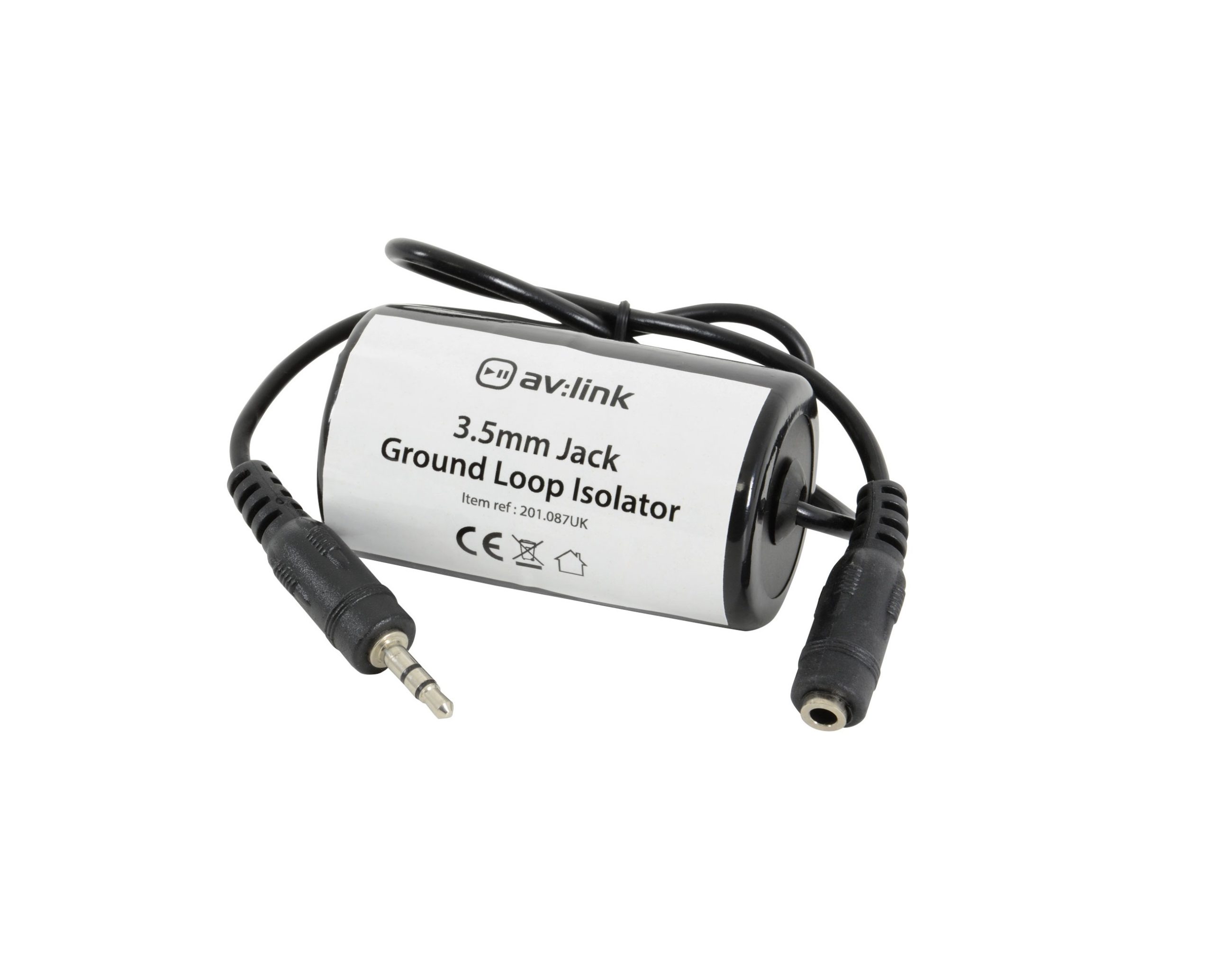 201087UK_CO1_1664001071 AV:Link Ground Loop Isolator 3.5mm Jack-Socket 201.087UK - Image 1