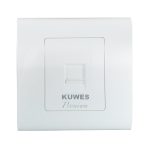 Kuwes Outlet Single Premium Faceplate UK 86x86mm