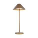 KELU LIBERTY USB-C Rechargeable IP54 Aluminium Table Lamp 240LM 4000mAh Bronze
