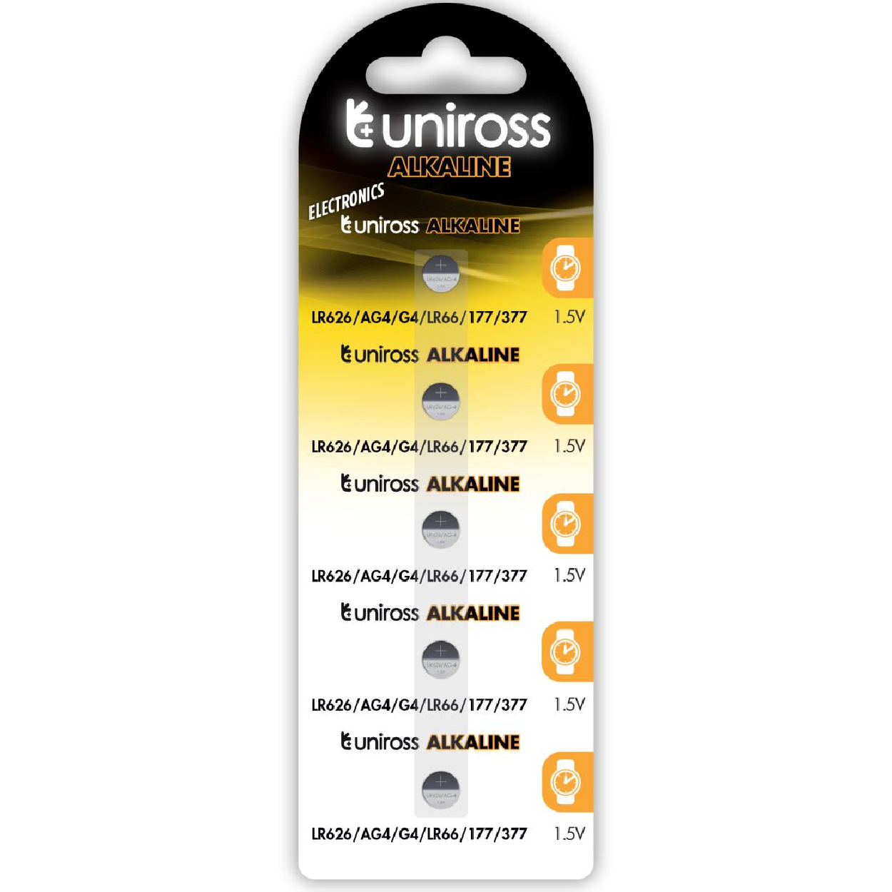 ____25191_1706531155 Uniross Alkaline-Coin LR626 AG4 LR66 Battery (10pack) - Image 1