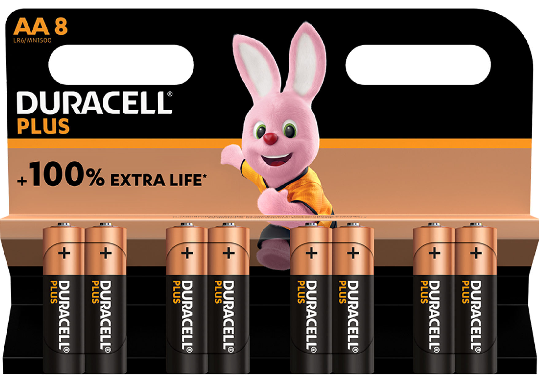 25583-01 Duracell Alkaline Simply AA 8pcs Batteries - Image 1