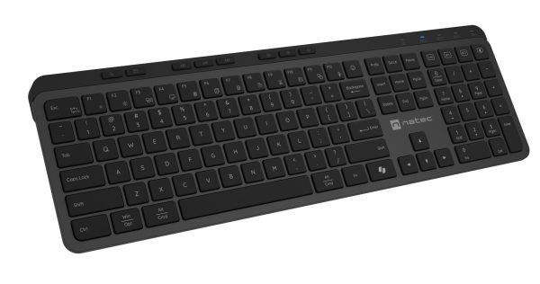 Natec MEDUSA Slim Wireless Keyboard BT & 2.4GHz X-SCISSORS Keys