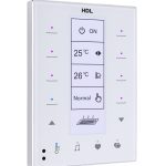 HDL DLP US Touch Panel 8 Buttons White