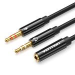 Vention AUDIO 3.5mm F to 2x3.5mm M Splitter Cable 0.3m BBTBY