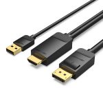 Vention Converter HDMI to Displayport + USB power 2.0m ABJBH