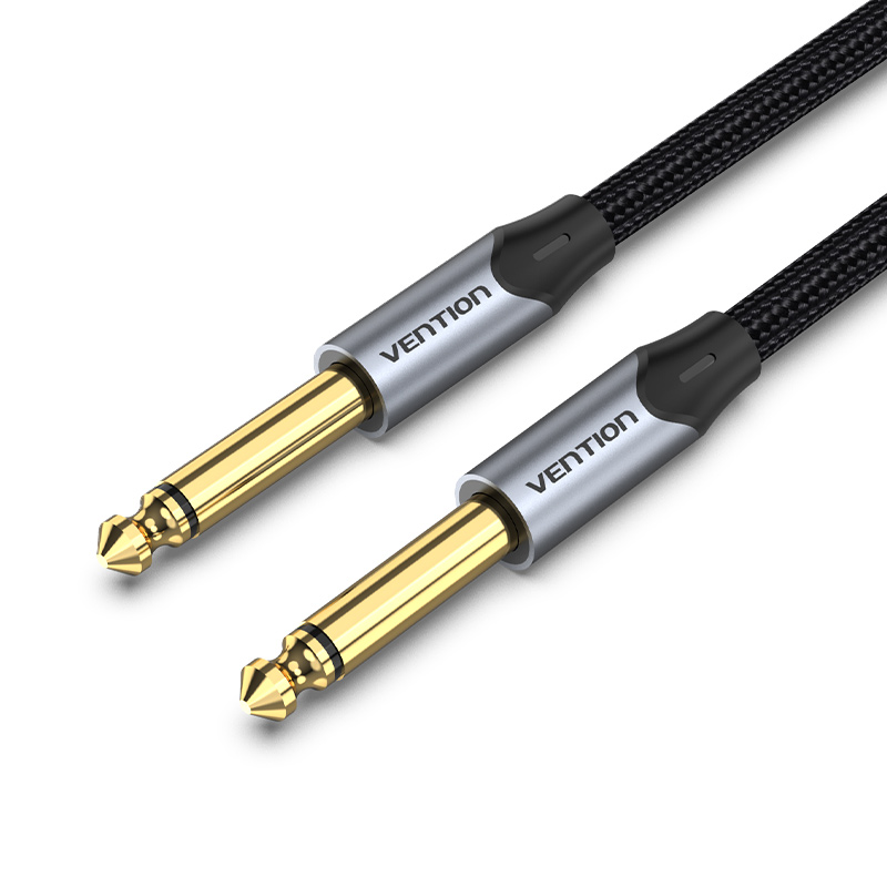 __30333___24213___3_ Vention AUDIO 6.3mm M-M Braided Cable Aluminum 1.5m BASHG - Image 1