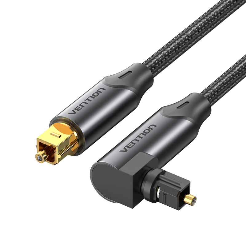 __30333___24213___5__1727182511 Vention AUDIO Optical Cable 90-Degree Aluminium 5.0m Black BKDBJ - Image 1