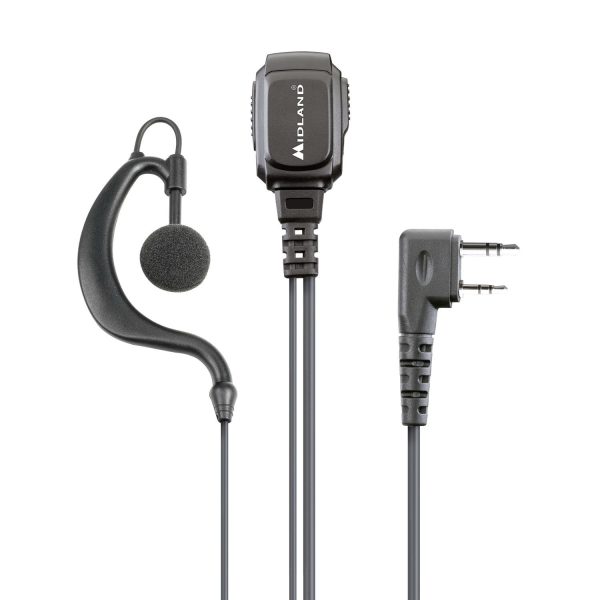 Midland MA21-LK PRO Earphone with Microphone 2-Pin L-Shape Kenwood