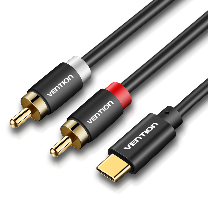 __36895___21334_-__23454___25293_02 Vention AUDIO CONVERTER USB-C to 2RCA Male Cable 1.5m BGDBG - Image 1