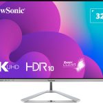Viewsonic Monitor VX 32'' 4K UHD HDR10 IPS Frameless Stylish Design Speakers Dual HDMI/DP VX3276-4K-mhd