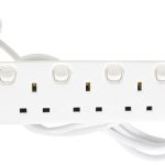 Mercury 4 Gang Switched Extension 2.0m 430.007UK