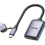 Unitek R1018E Super Fast Card Reader Up to 312mb/s USB-A/C Supports SD/MicroSD