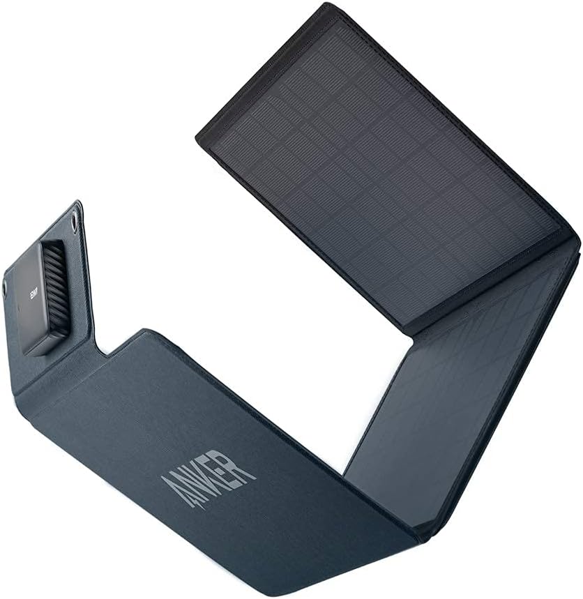 51QYqBQAI4S._AC_SL1500_ Anker Portable & Foldable Solar Panel 24W 3x USB-A Ports to Directly Charge Your Devices - Image 1