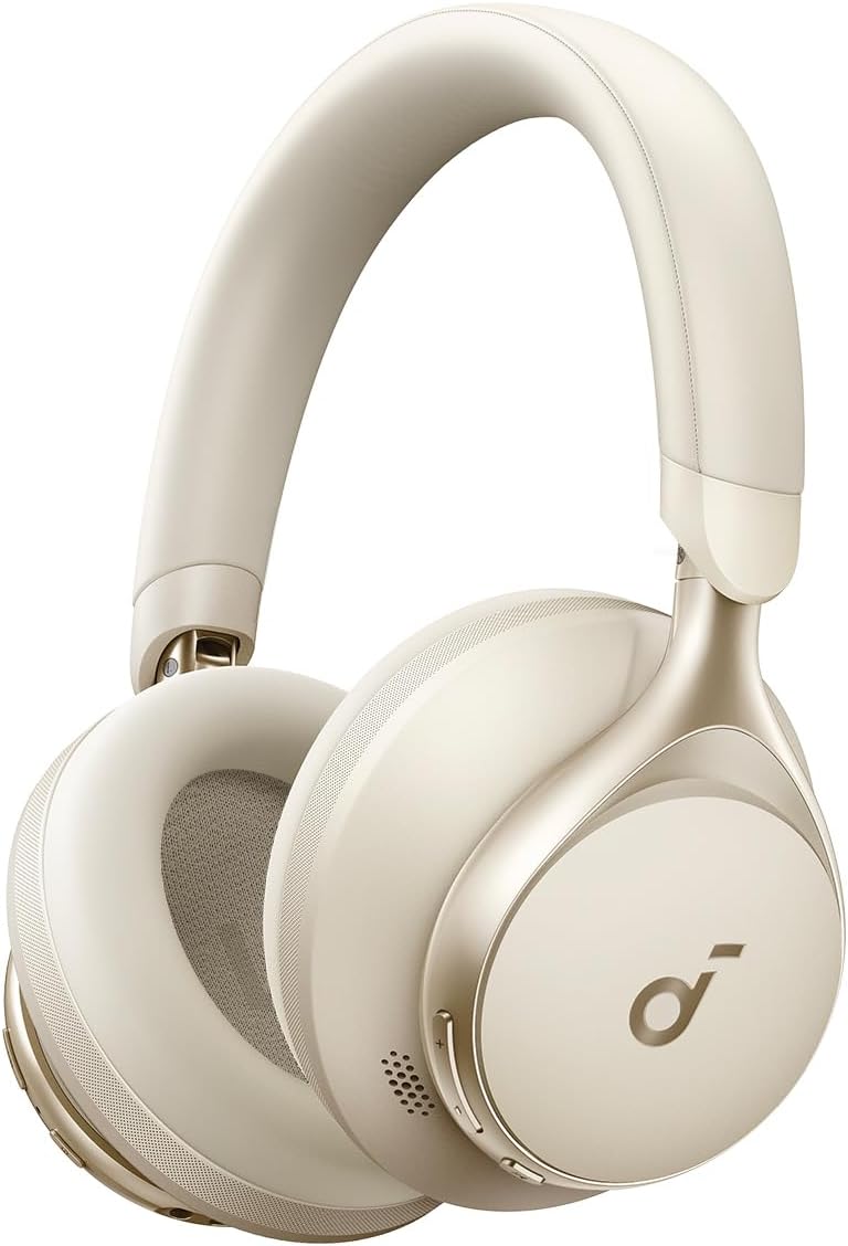 51R-_G3CNmL._AC_SL1200_ Anker Soundcore Headphones HiRes ANC Space One White - Image 1