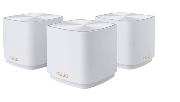 ASUS MESH ZenWiFi AX1800 Wi-Fi 6 Dual Band Gigabit XD4 Plus 3 Pack White