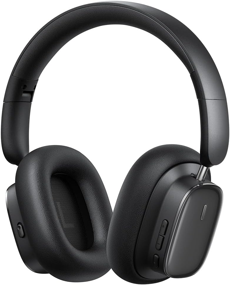 61CbLOyutBL._AC_SL1500_ Baseus Wireless Headphones Over Ear ANC Bowie H1i Black - Image 1