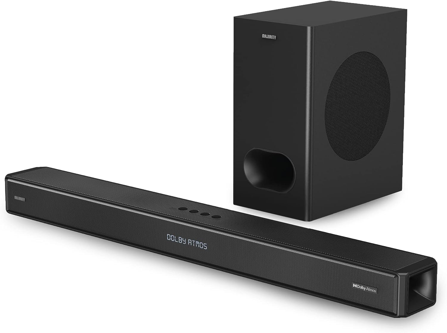 61Tr0VZjhiL._AC_SL1500_ Majority SIERRA PLUS Soundbar 400W 2.1.2 Dolby Atmos Wireless Subwoofer 3xHDMI BT-USB (EU) - Image 1