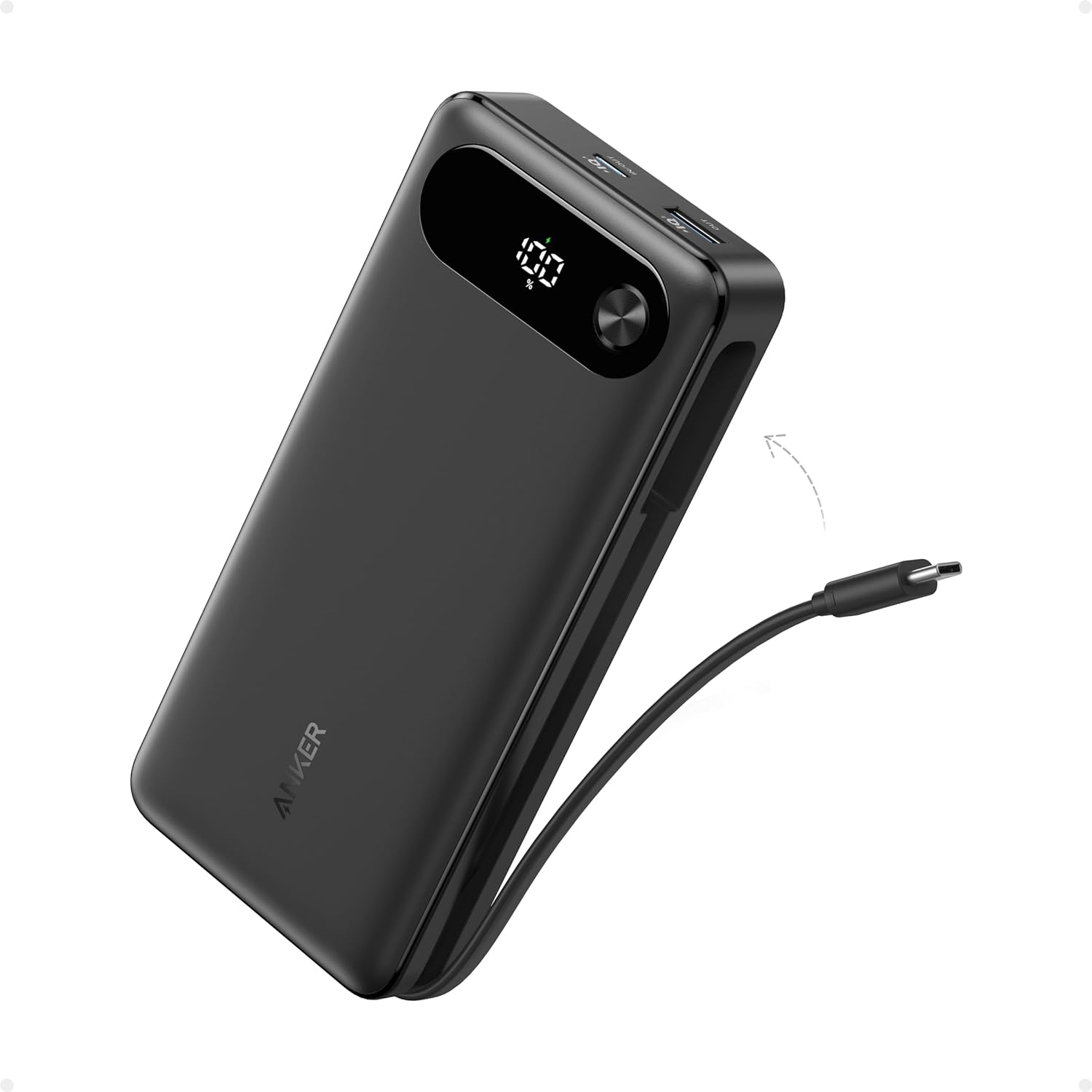 61jWG2JyYNL._AC_SL1500_ Anker Mobile Powerbank 20000 87W Black - Image 1