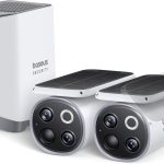 Baseus Security S1 Pro Outdoor Self Rotating Solar 3K 2-Cam Kit White