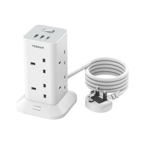 61wwzuTg5mL._AC_SL1500_-removebg-preview Tessan 8-Gang Extension 2 USB-A USB C 2m 13A TPS03-UK-C - Image 1