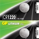 GP Lithium Button Cell CR1220 3V/36mAh 5-pack 656.252UK
