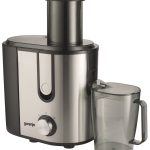 Gorenje Kitchen Juicer 900W 1.5L Pulp Container XXL Tube JC900E Inox/Black