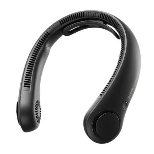 6975061533269_VbRRCVSHBy8Hp5z3oMznBPLJeeeWiYnTjVljVHzj-removebg-preview Jisulife Bladeless Turbine Neck Fan FNL04R Black - Image 1