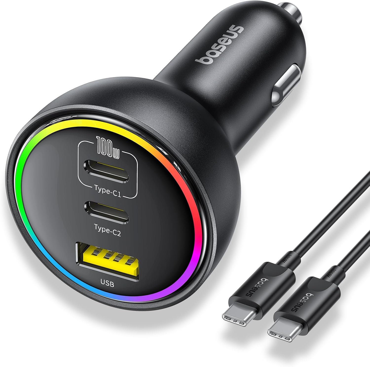 71BQ5St8avL._AC_SL1500_ Baseus Car Charger 152.5W 2C + 1U incl 100W Cable - Image 1