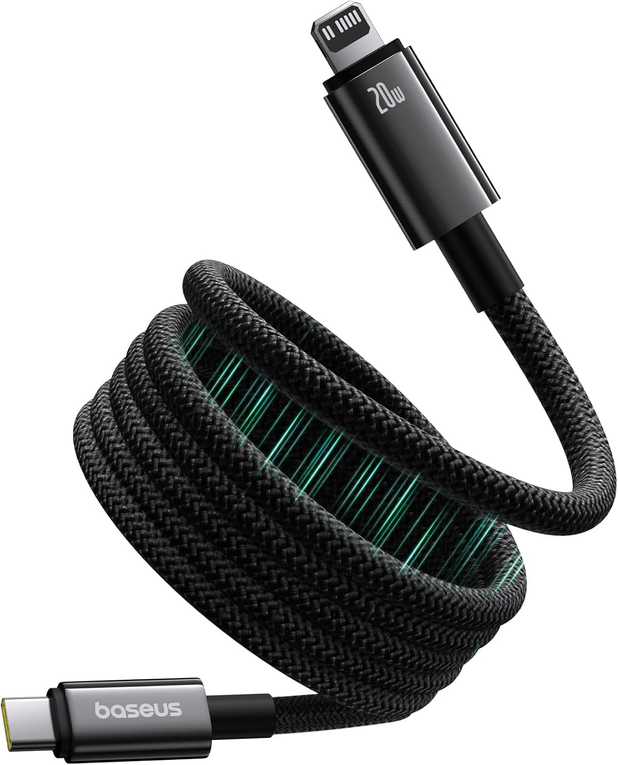 71FioifXH9L._AC_SL1500_ Baseus Tungsten Gold Magnetic Charging Cable Type-C to iP - Image 1