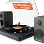 Majority Turntable TT200 Belt Drive & 2x External 50W Speakers (Oakcastle)