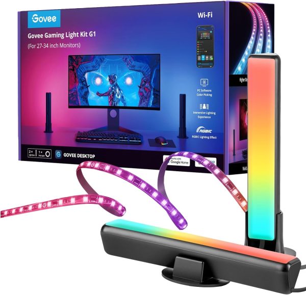 Govee H6608 Monitor Back Light Strip & 2x Light Bars Gaming Set