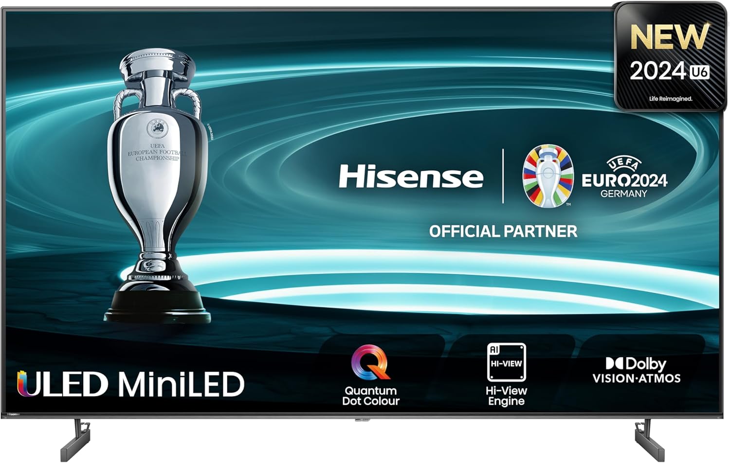 71cjy61j79L._AC_SL1500__1727857808 Hisense 65U6NQ 65'' 4K Smart QLED Mini LED TV - Image 1