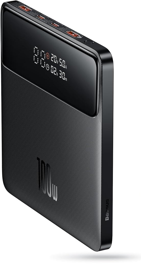 71fwDtiP4WL._AC_SX679_ Baseus Powerbank 100W 20000mAh Display BLADE Black - Image 1