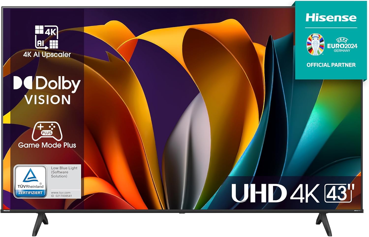 71g8D4qtkHL._AC_SL1500_ Hisense 43A6N 43'' 4K Smart LED TV Dolby - Image 1