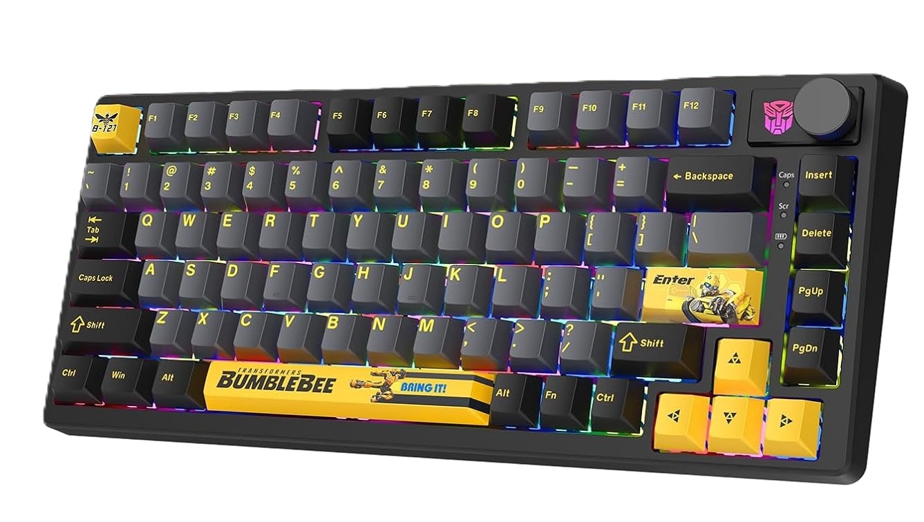 71haf2eJjtL._AC_SL1500__th Transformers Mechanical Keyboard Trimode 2.4GHz-BT-USBC TF-GK03 - Image 1