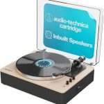 Majority Turntable FOLIO Stereo Speakers, AT3600L Cartridge & Pitch Control