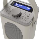 Majority Radio Portable FM,BT,Alarm & Sleep Timer Little Shelford White/Grey