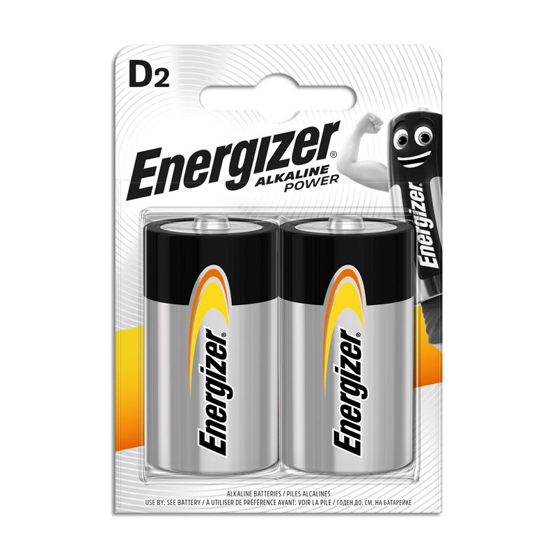 7638900297331 Energizer Alkaline Power D Batteries (2pcs) - Image 1