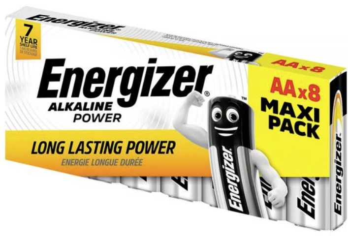 7638900410679 Energizer Alkaline Power AA Batteries (8pcs) - Image 1