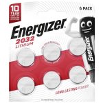 Energizer CR2032 Lithium Batteries (6pcs)