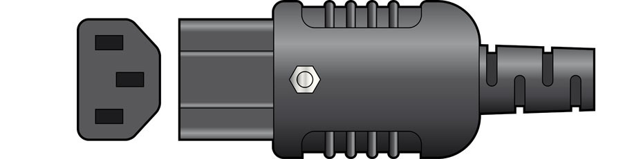 776.246UK_1548330181 Mercury Heavy Duty In-line IEC Connector C13 776.246UK - Image 1