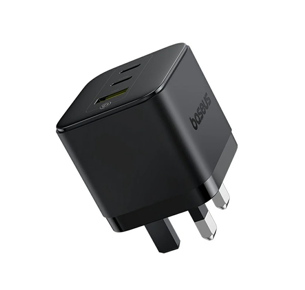 800x800_6607000917A-2 Baseus Charger Wall 65W 2C+U PALM Series UK Black - Image 1